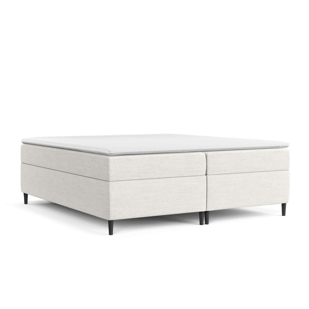 Maison de Reve Boxspringbett aus Webstoff, 200x200 cm Beige