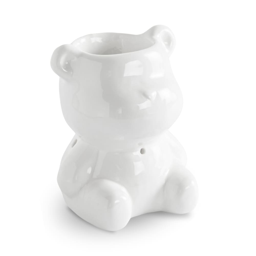 Brûle parfum en céramique laquée blanche - H12,5cm Brûle parfum en céramique laquée blanche - H12,5cm