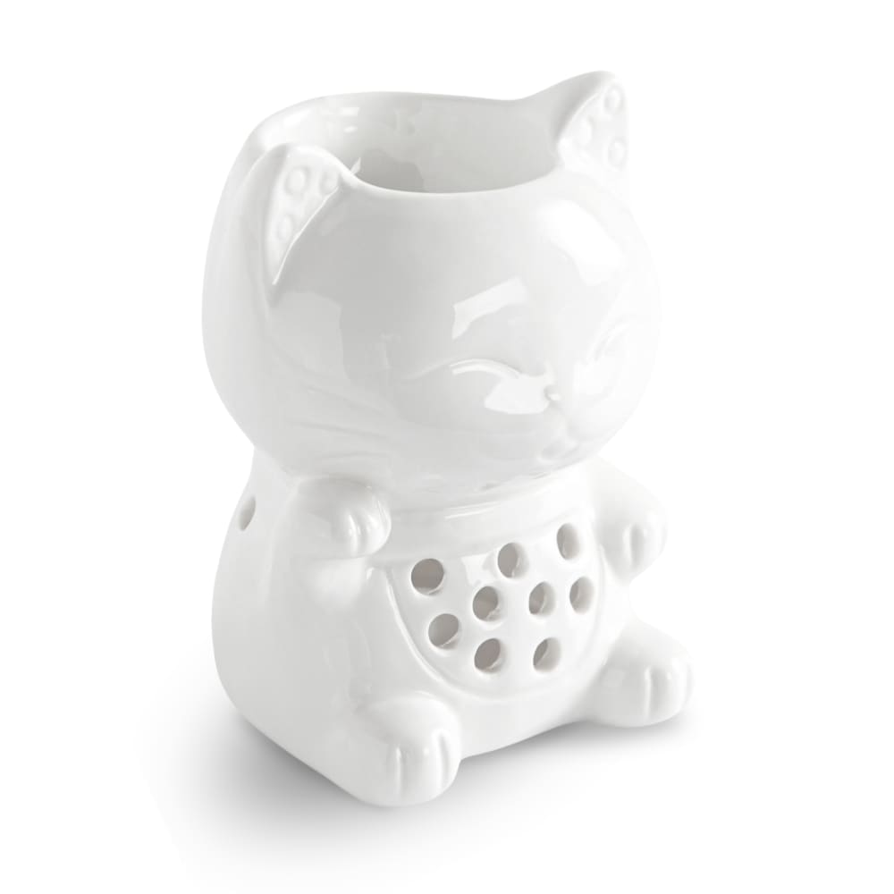 Brûle parfum tommy en céramique laquée blanche - H12,5cm Brûle parfum tommy en céramique laquée blanche - H12,5cm