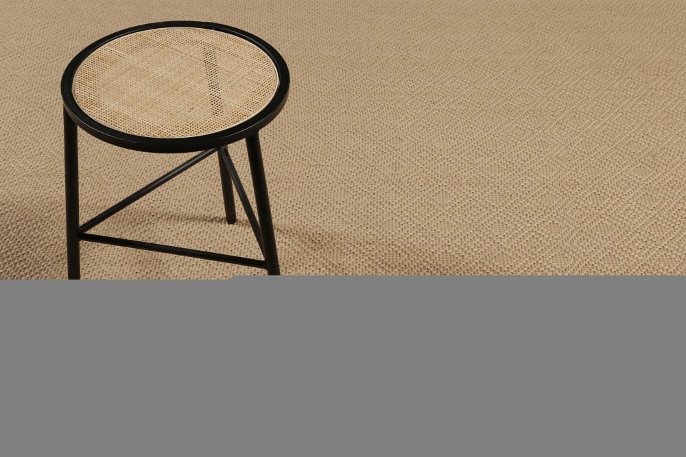Tapis en jute, antidérapant à motif losange couleur naturel 140x200 — vue 3