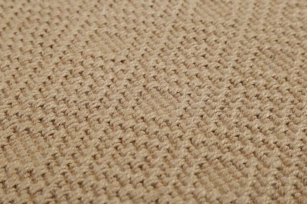 Tapis en jute, antidérapant à motif losange couleur naturel 140x200 — vue 4