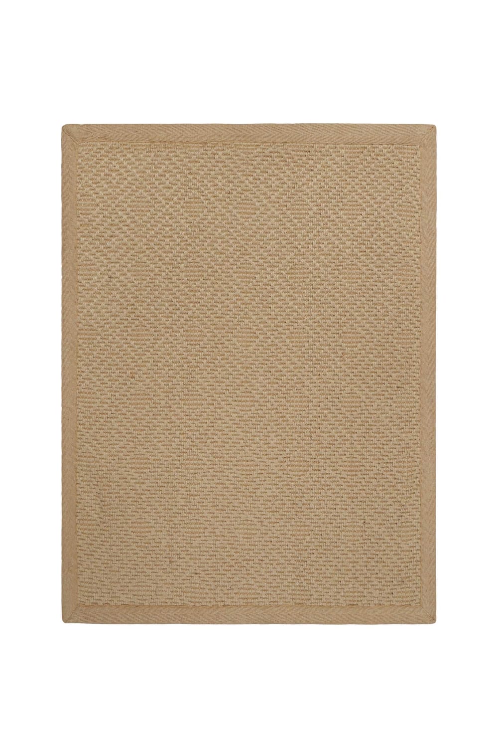 Tapis en jute, antidérapant à motif losange couleur naturel 60x80