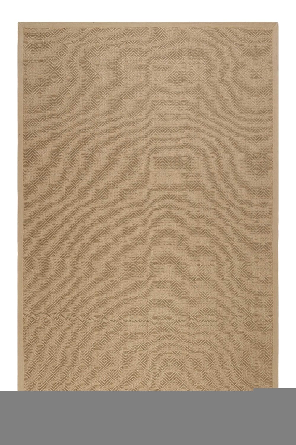Tapis en jute, antidérapant à motif losange couleur naturel 160x230