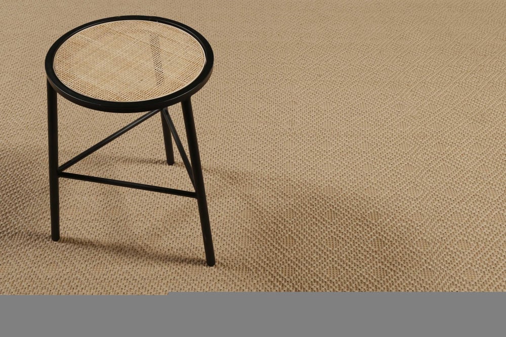 Tapis en jute, antidérapant à motif losange couleur naturel 160x230 — vue 3