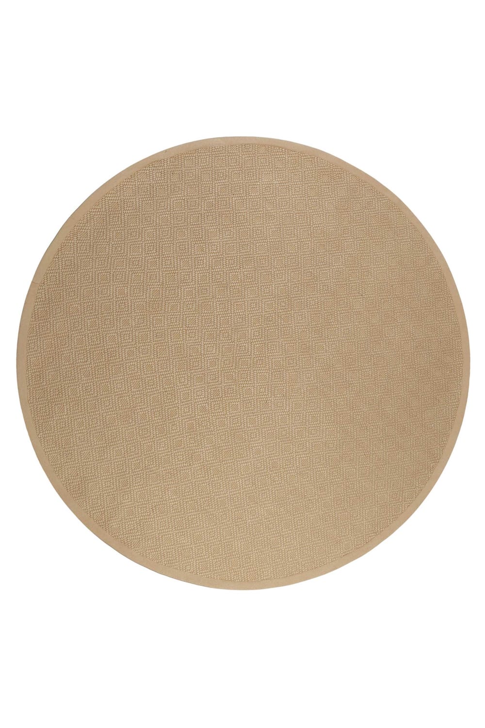 Wecon Home Juteteppich, rutschfest, mit naturfarbenem Rautenmuster Ø200 style modern Braun Jute