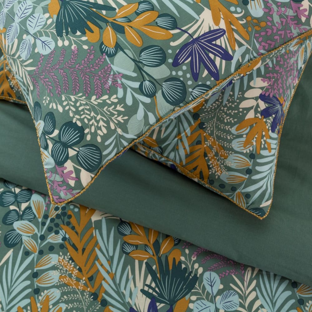 Parure de lit 2 personnes végétal tropical réversible 260x240cm - Maisons du Monde