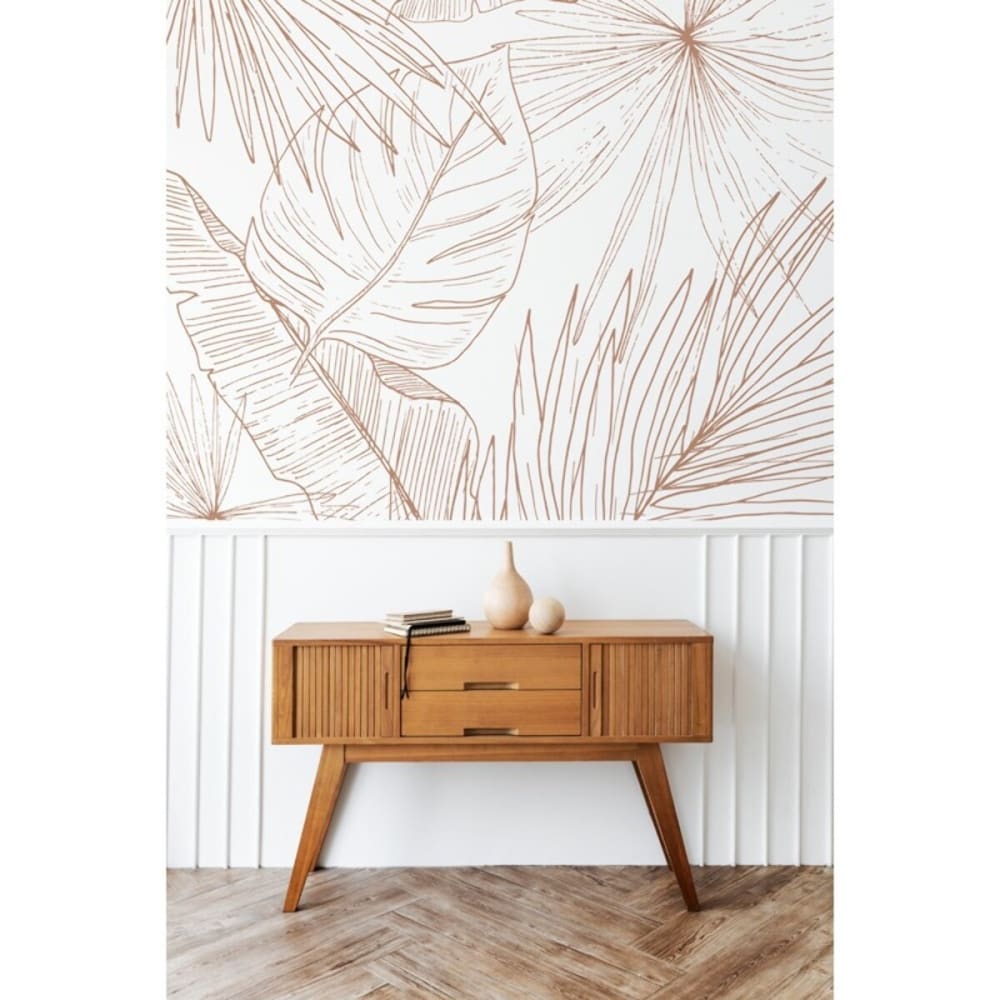 Papier peint panoramique - orange - intissé - 7 lés : 336x270cm — vue 3