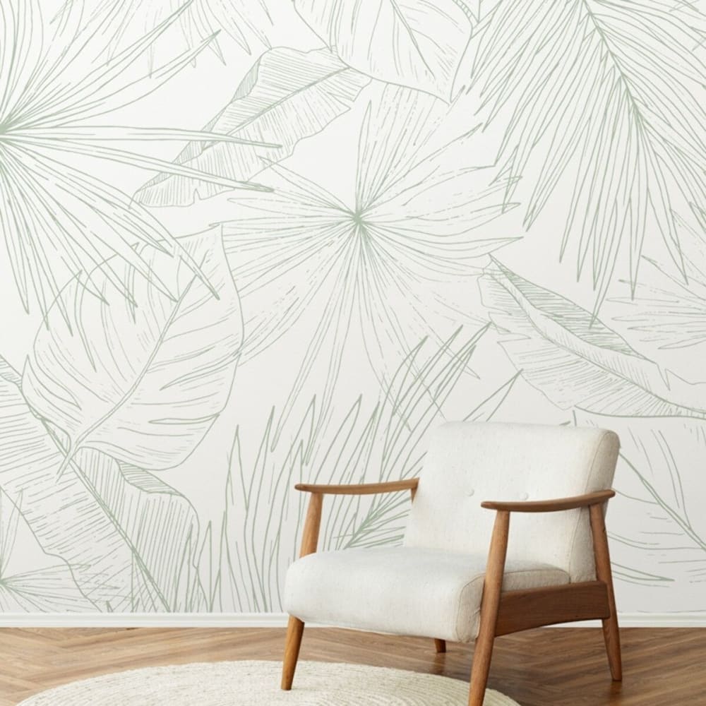 Papier peint panoramique - vert - intissé - 7 lés : 336x270cm - Maisons du Monde