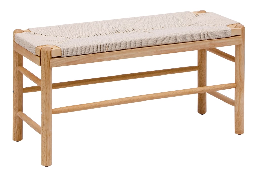 Banc avec rangement en pin massif et corde - Maisons du Monde