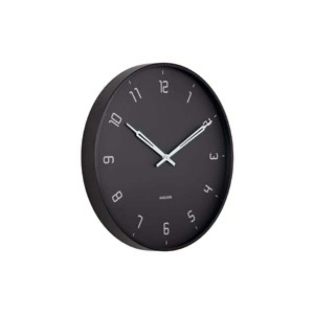 horloge murale fer noir