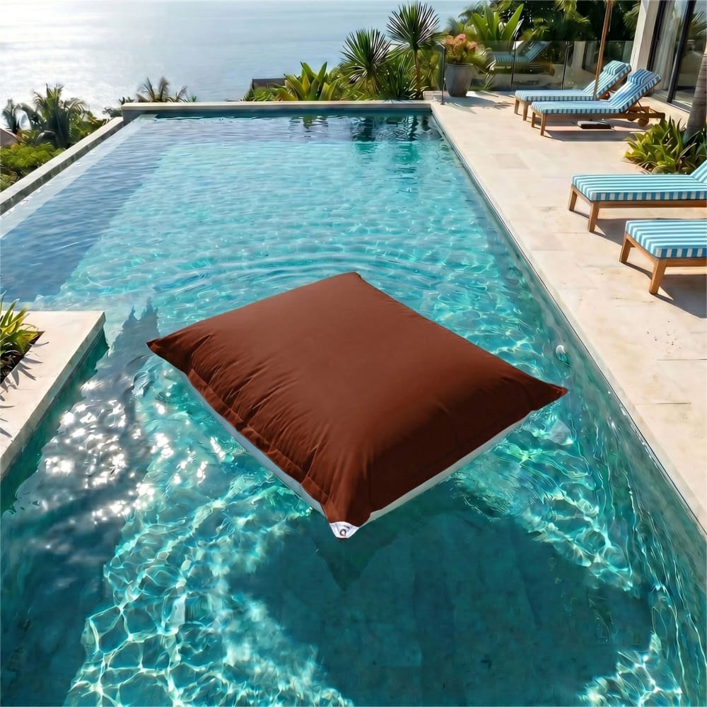 Deco Arts Sitzsack schwimmend Pool XXL UV-beständig 180x140cm Terracota style modern Rot Pes - Polyester