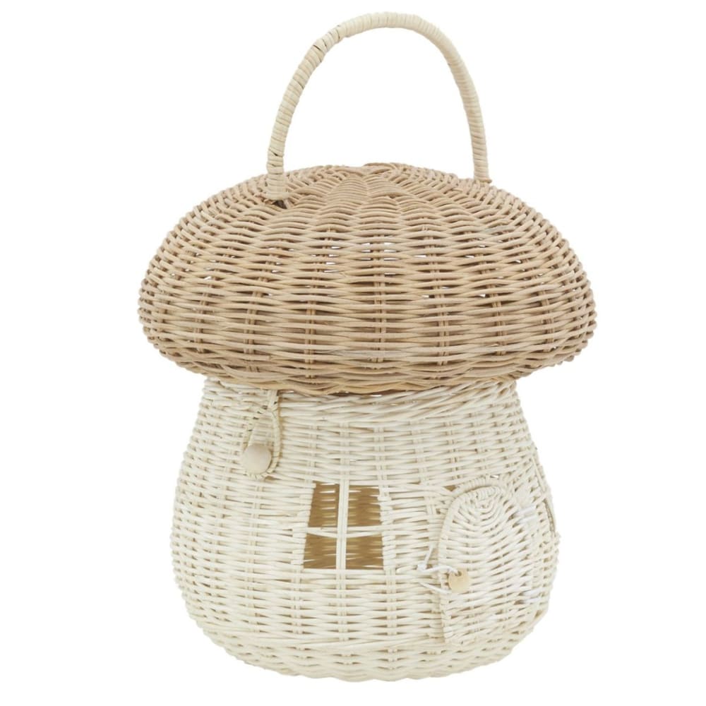 Panier en rotin maison champignon (Aubry Gaspard) - Image 1