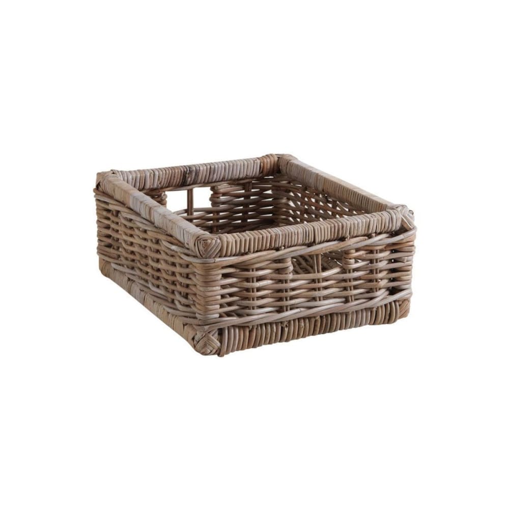 Tiroir de rangement en poelet gris