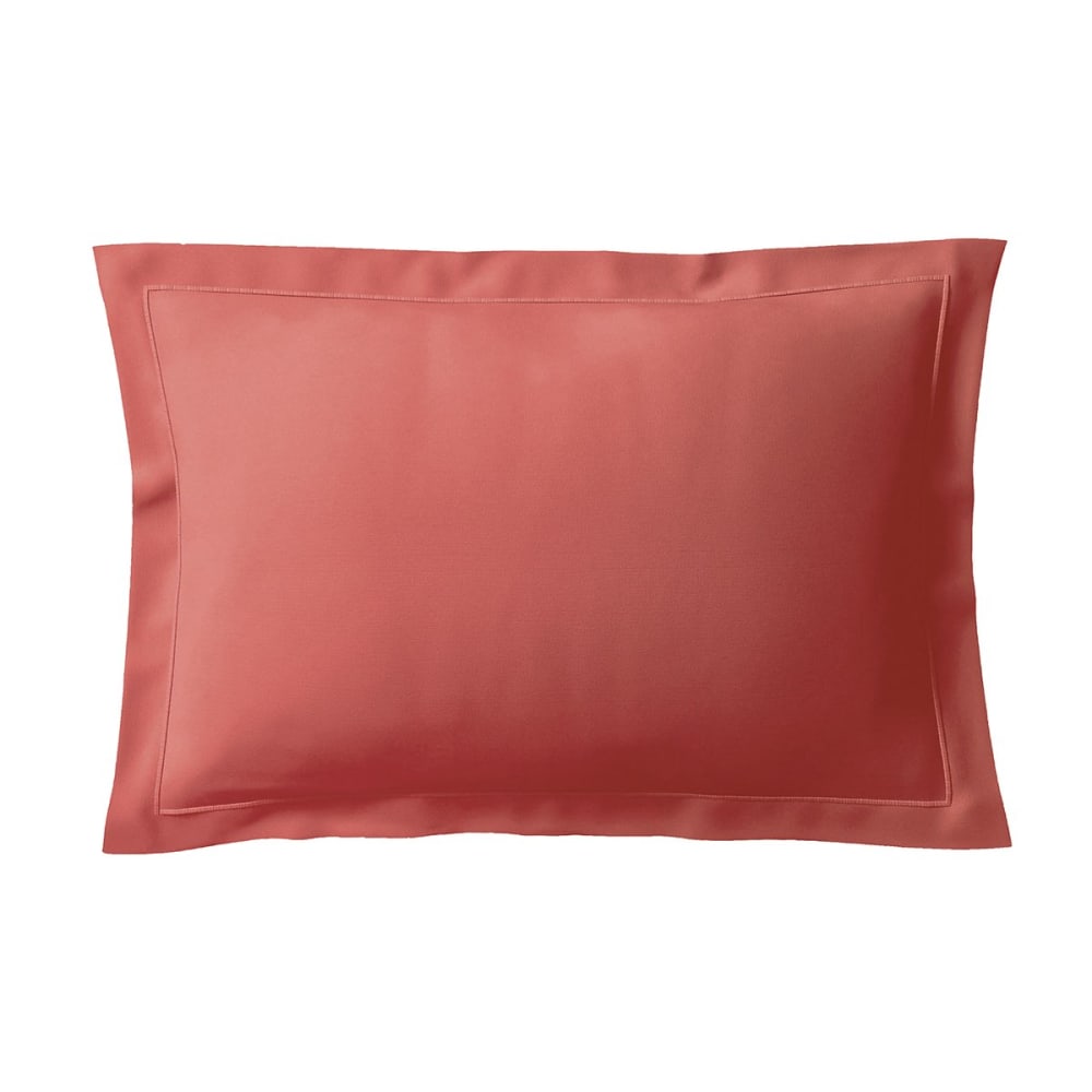 Taie d'oreiller coton terracotta 65x65 cm — vue 3