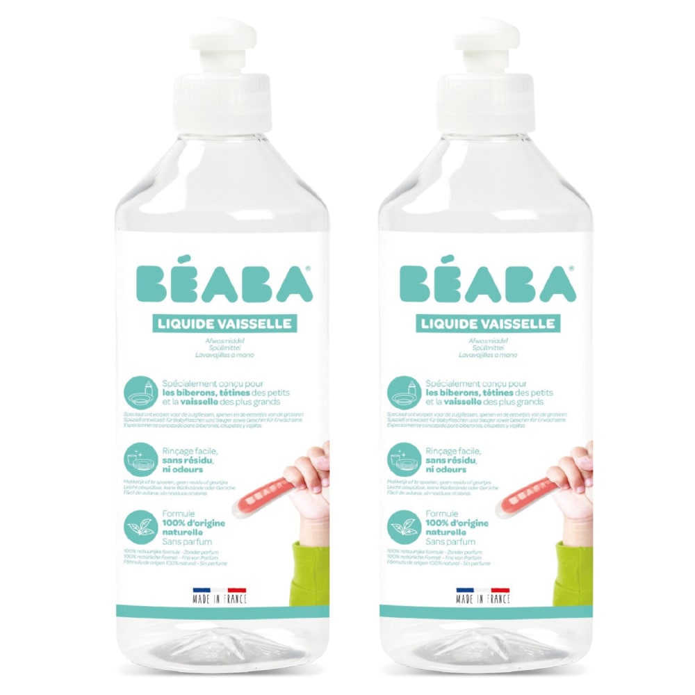 Lot de 2 liquides vaisselles bébé 500 ml
