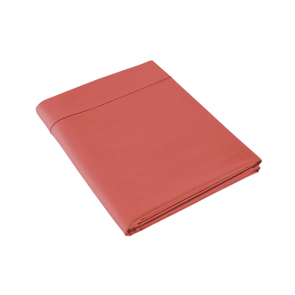 Drap plat coton terracotta 270x310 cm - Maisons du Monde