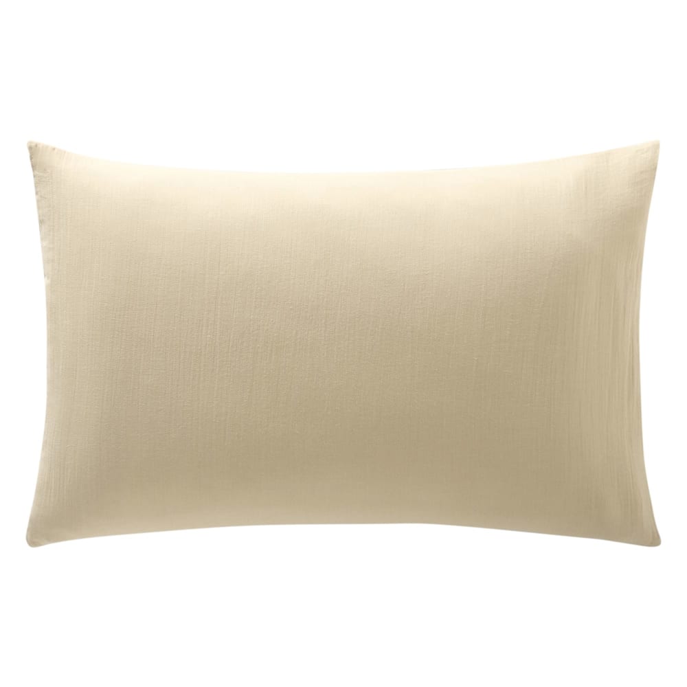 Taie sac en coton beige 65x65cm