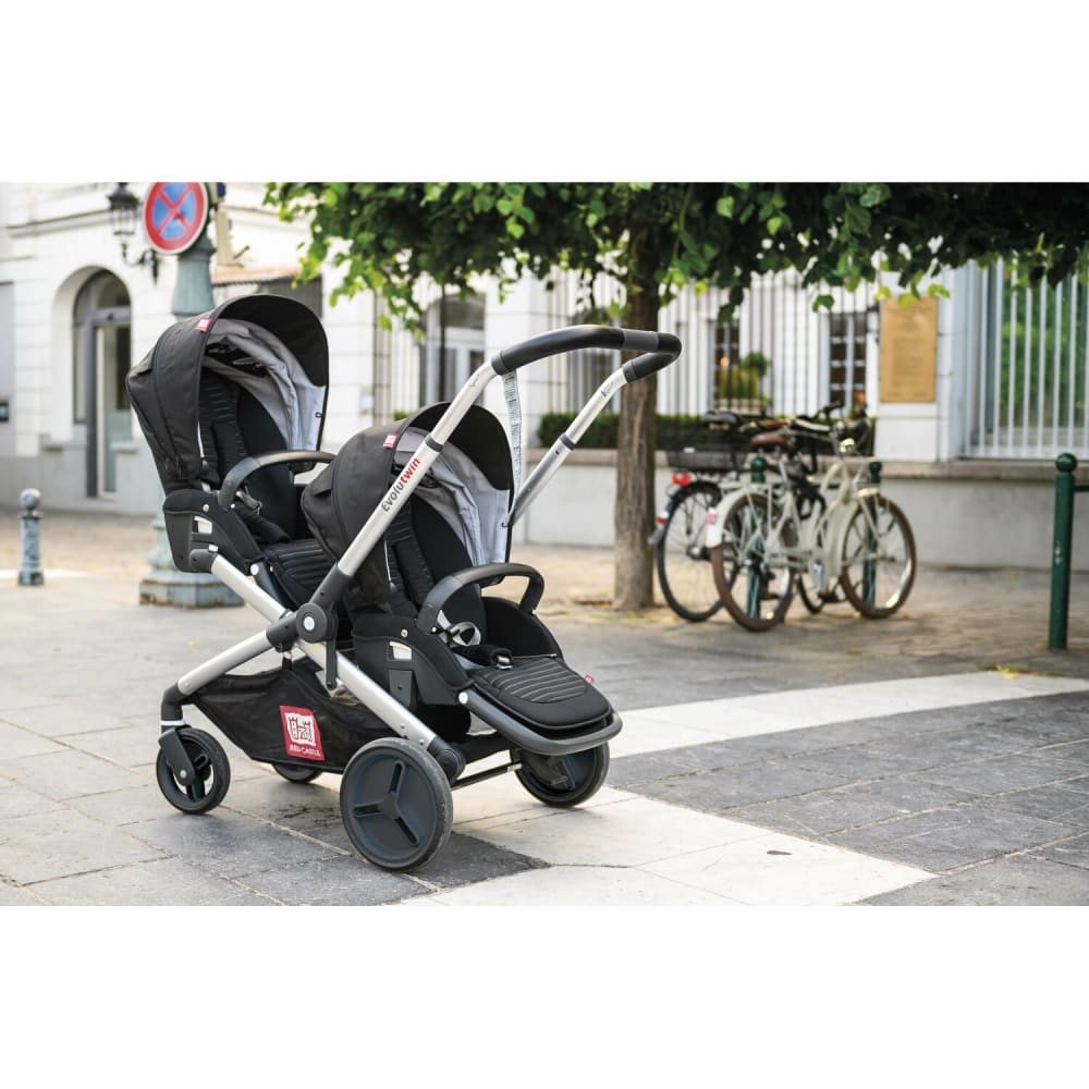 Poussette double dès la naissance noir