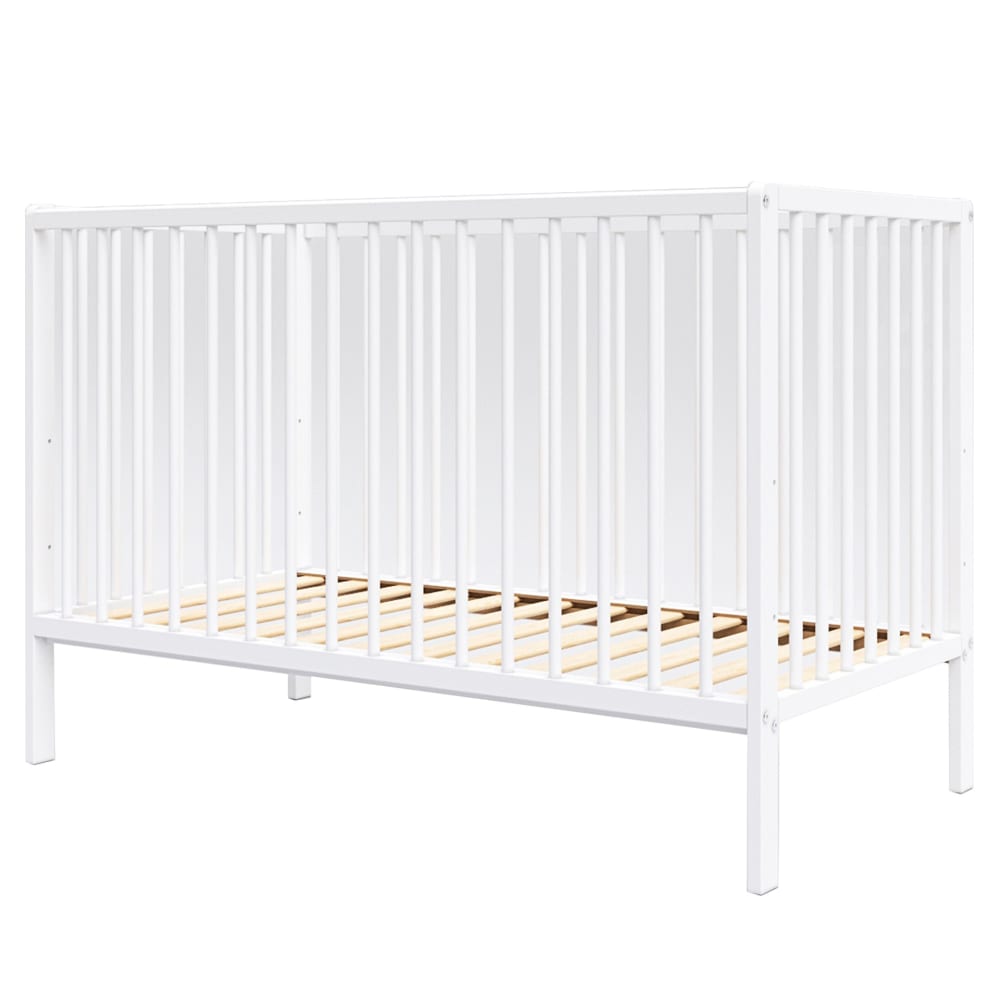 Premiers Moments Mitwachsendes Babybett – 120x60cm WEISS HOLZ Baby