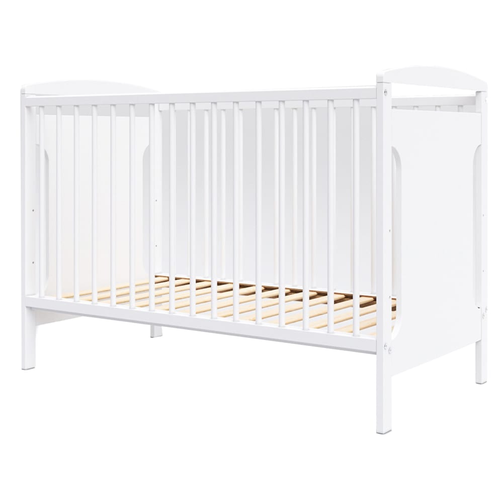 Premiers Moments - Lit bébé évolutif en bois blanc- 120x60 cm