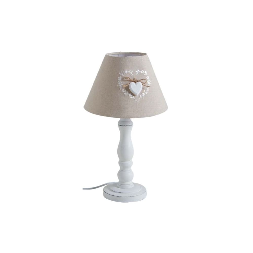 Lampe de chevet en bois romantique