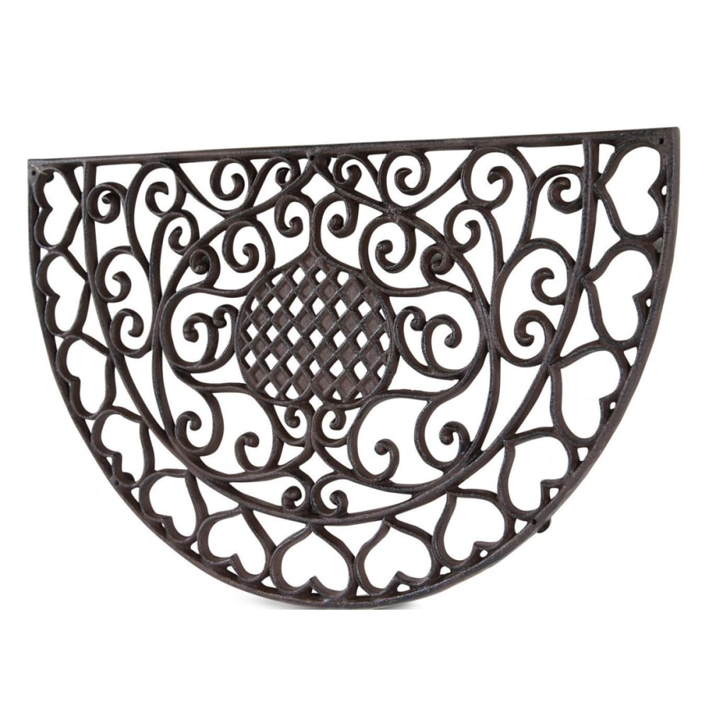 Paillasson demi-lune fonte marron — vue 4