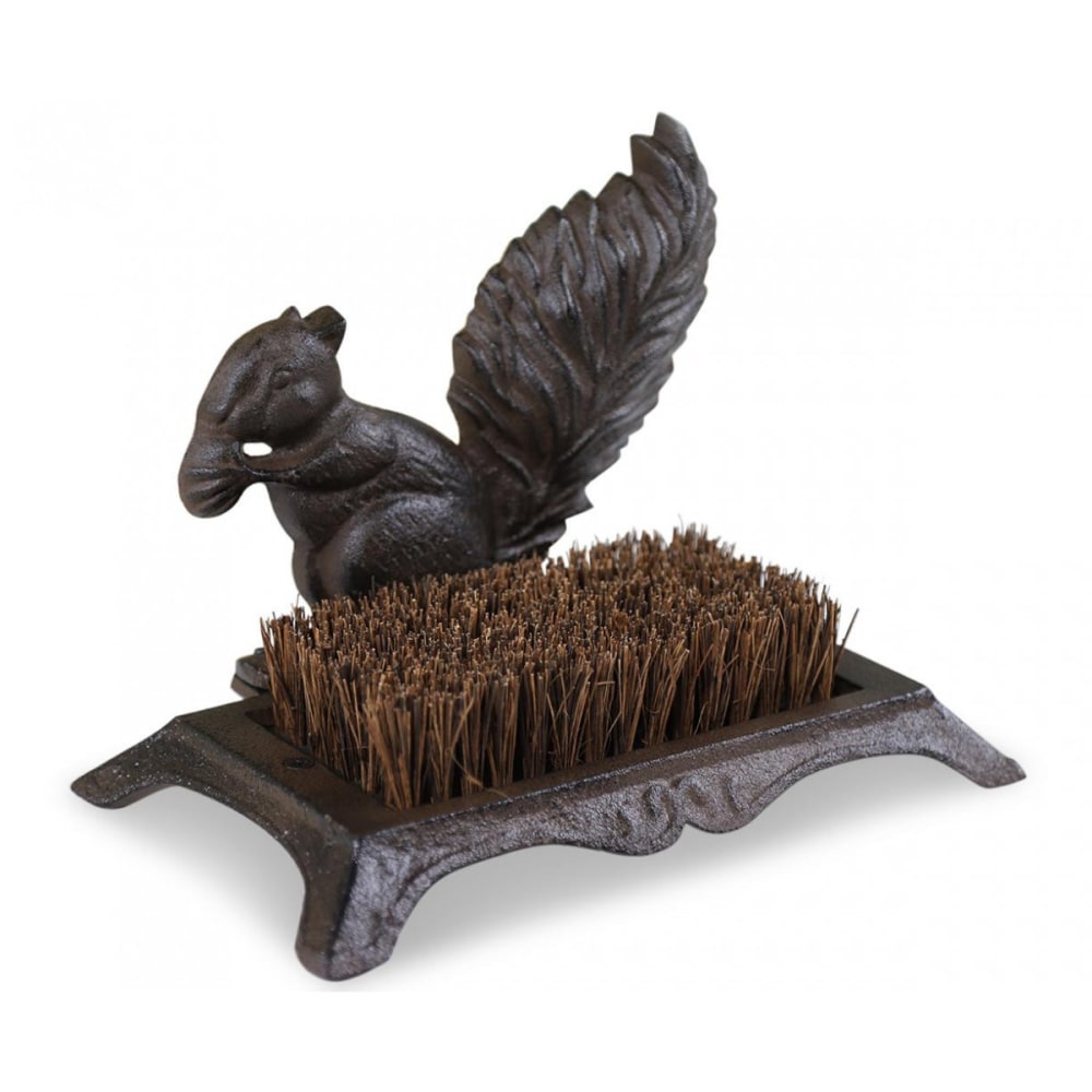 Gratte-pied fonte marron