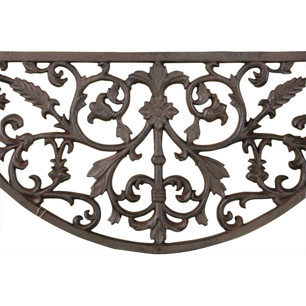 Paillasson demi lune fonte marron — vue 4