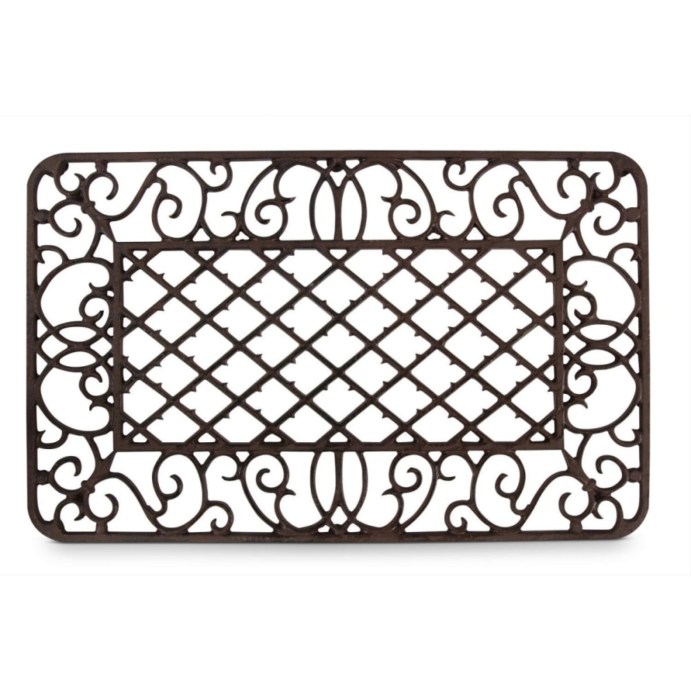 Paillasson rectangulaire fonte marron — vue 3