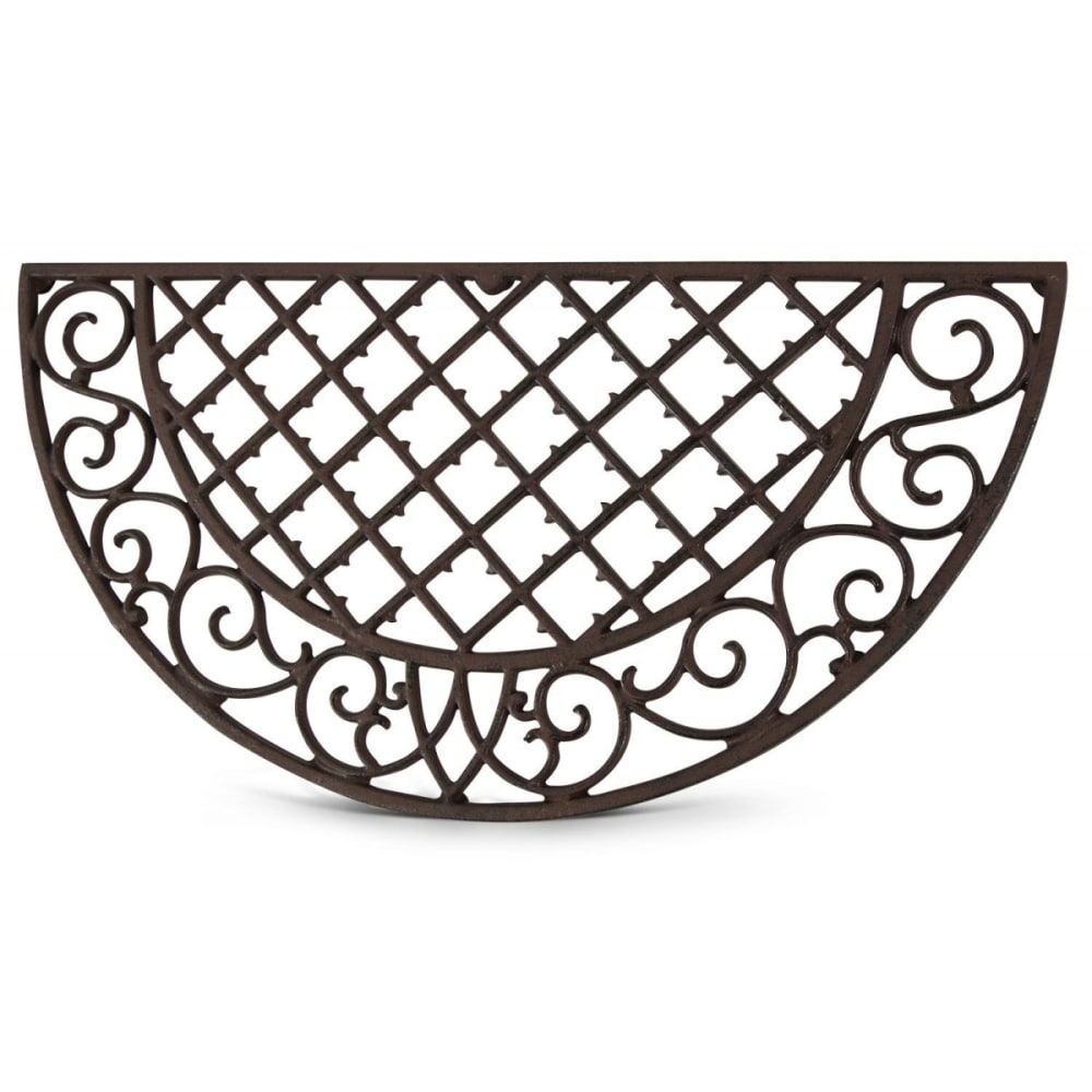 Paillasson demi-lune fonte marron — vue 4