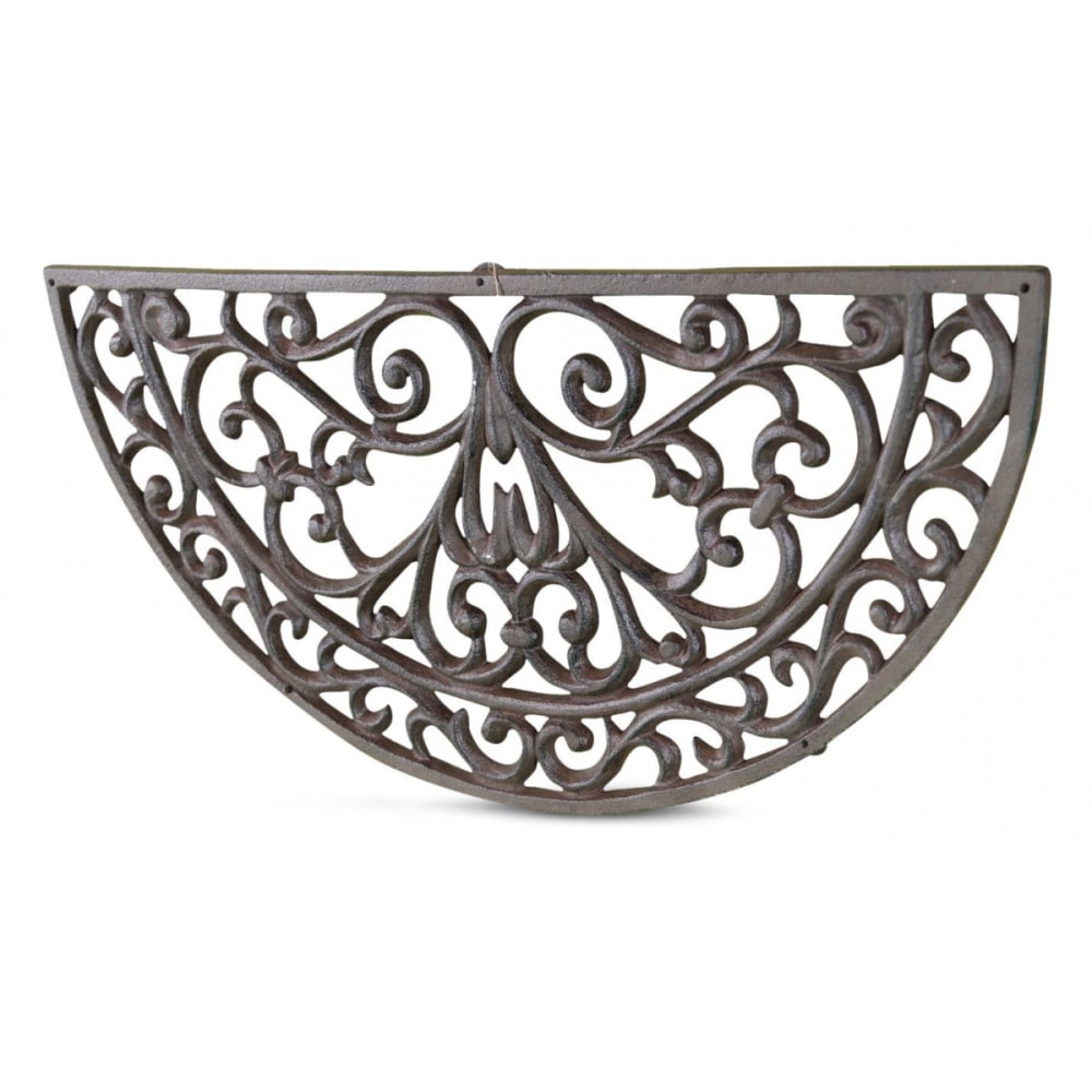 Paillasson demi lune fonte marron — vue 3