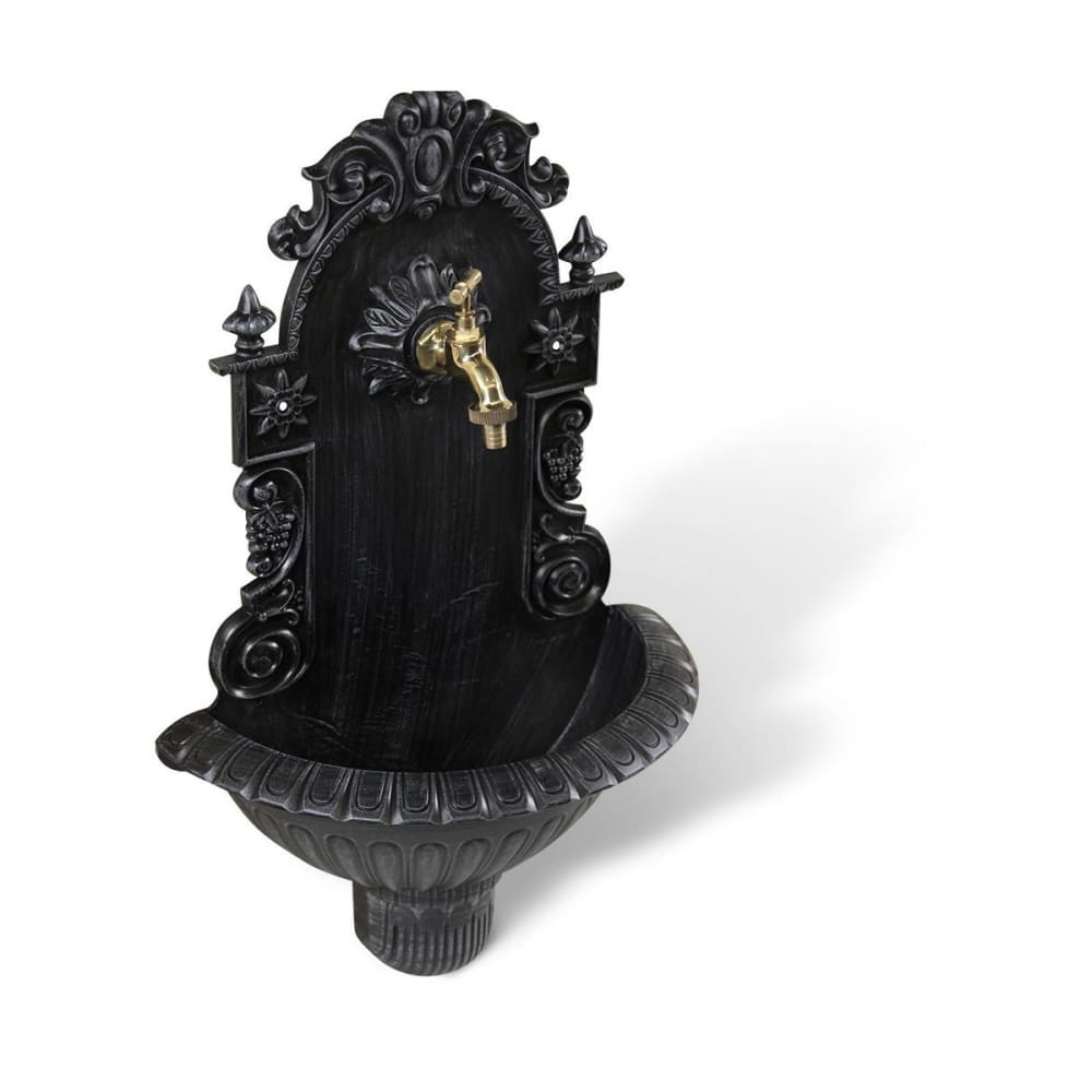 Fontaine de jardin en aluminium gris