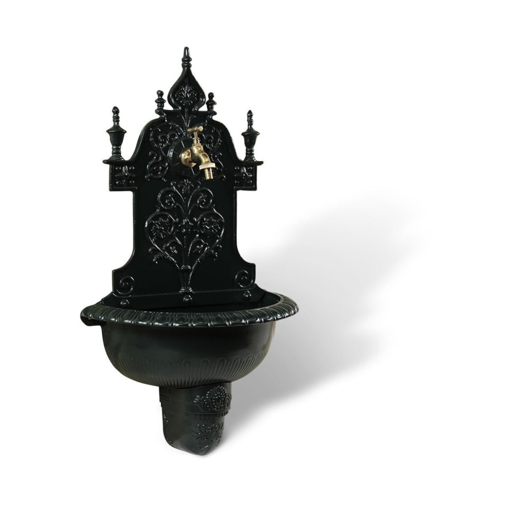 Fontaine de jardin en aluminium vert