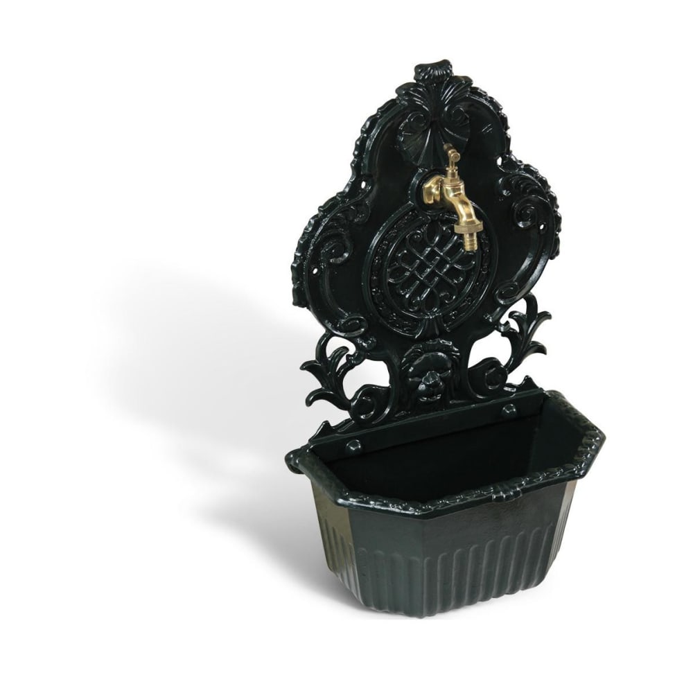 Fontaine de jardin en aluminium vert