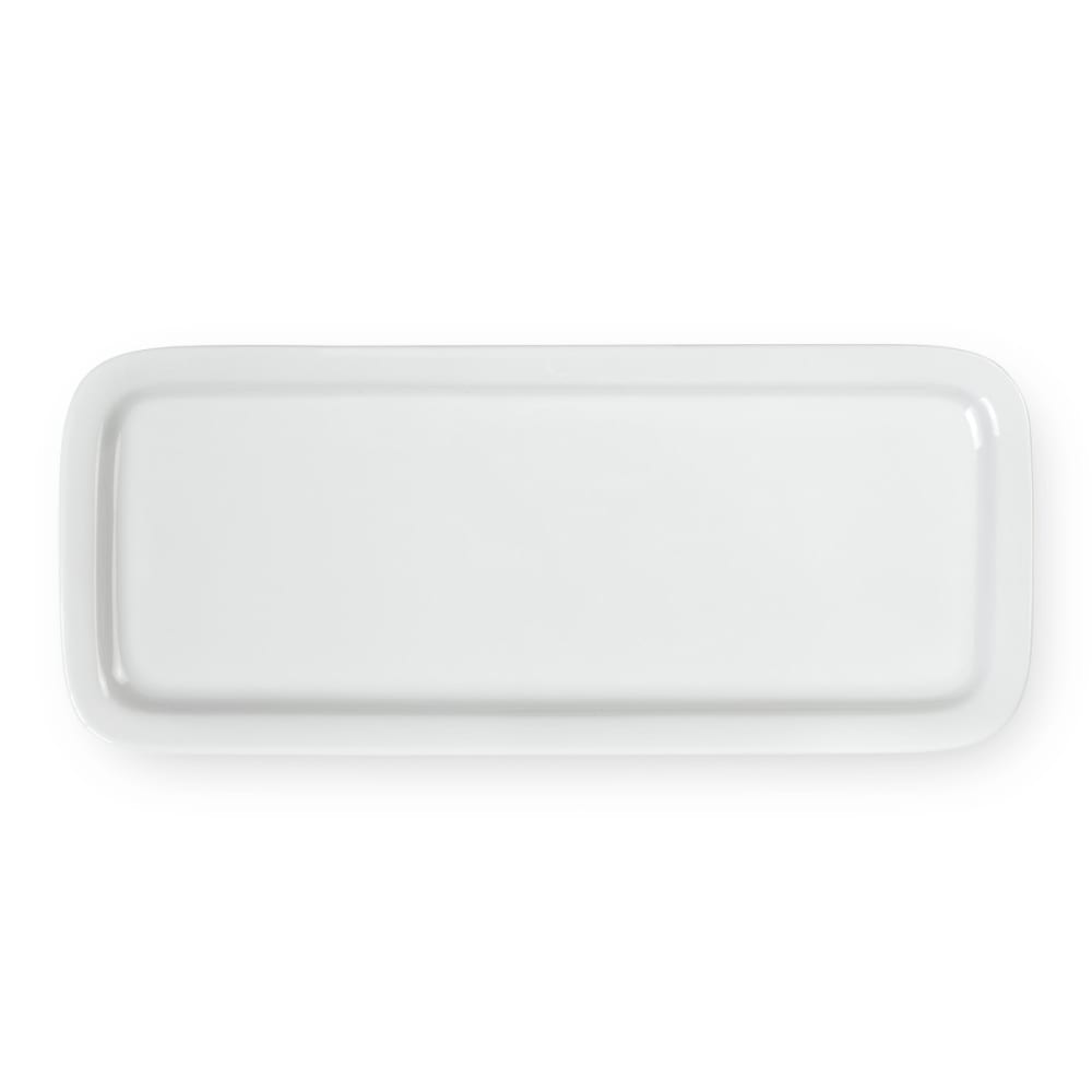 Plat à cake en porcelaine blanc Plat à cake en porcelaine blanc