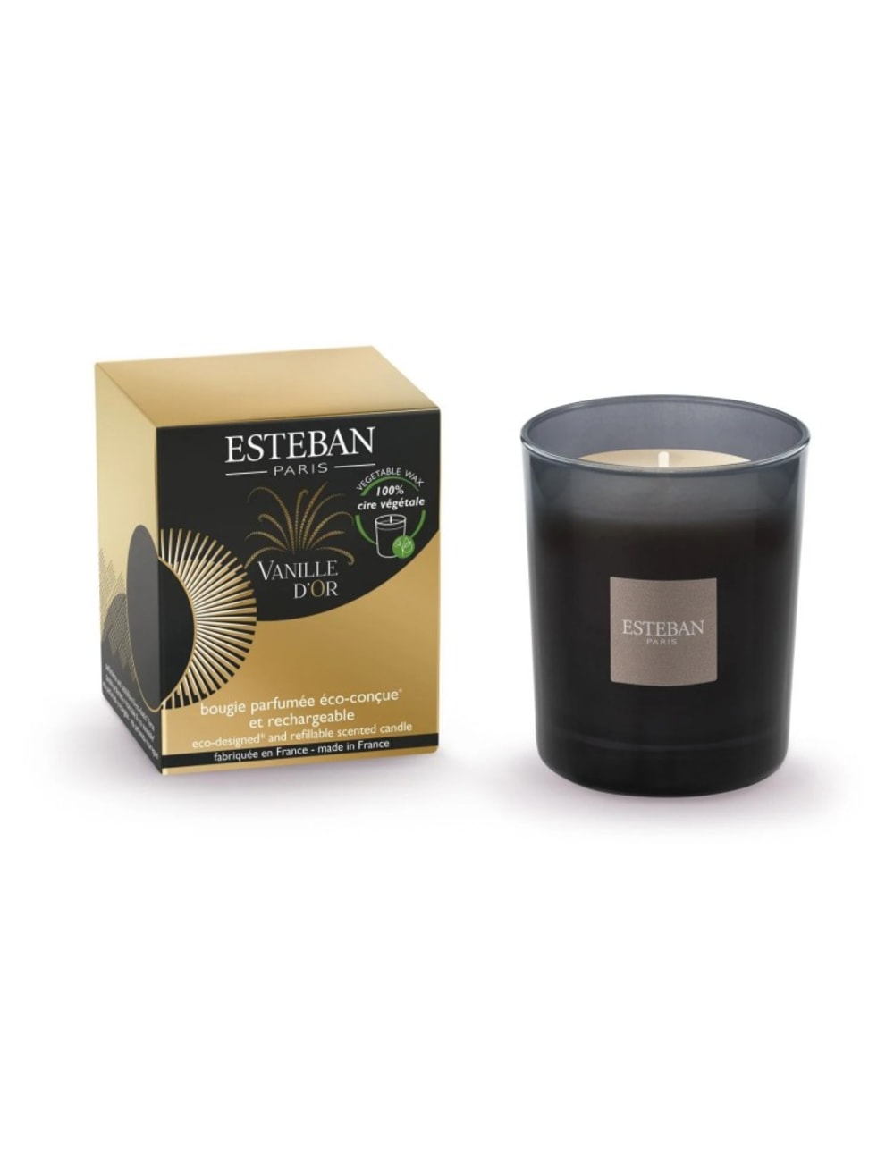Bougie classique parfumée rechargeable