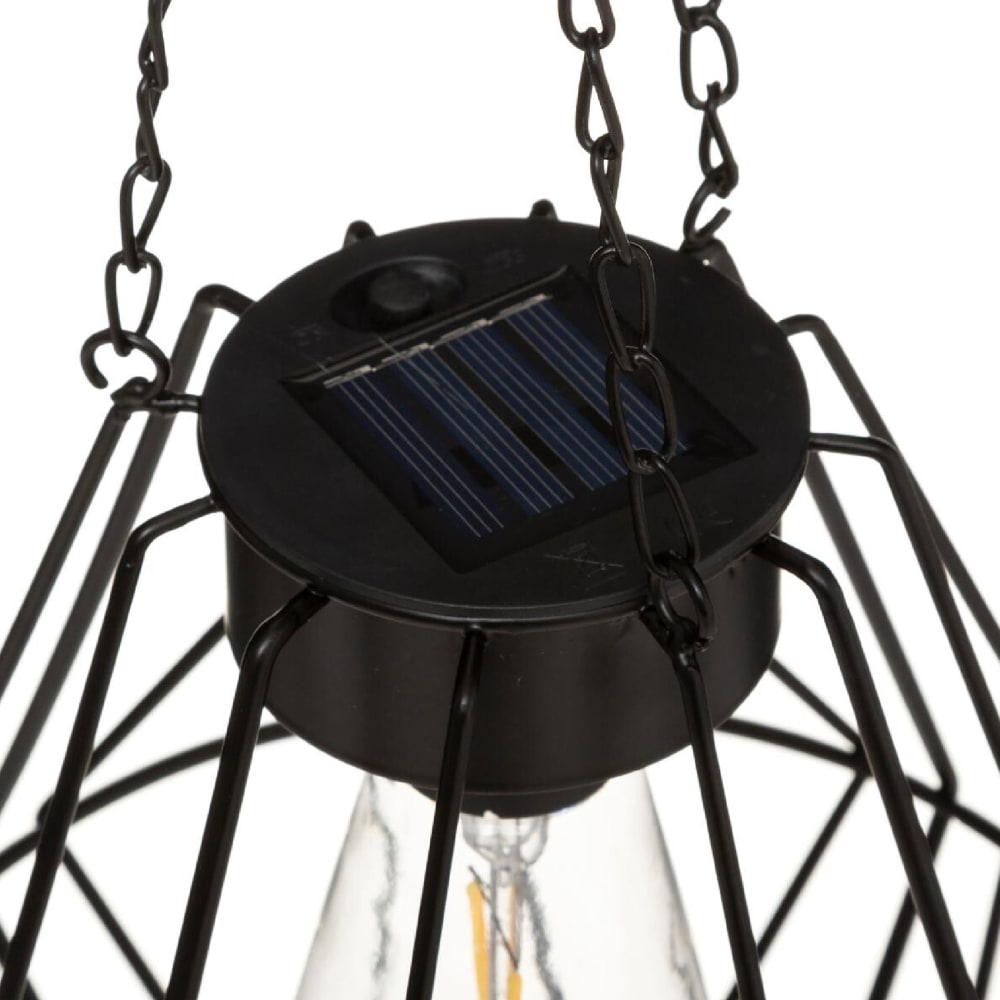 Suspension solaire et filaire métal noir h 20.5 cm - Maisons du Monde