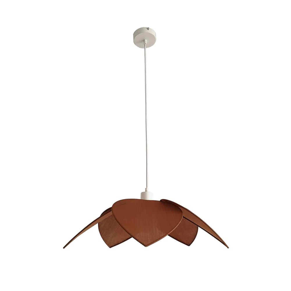 Suspension pétales de fleur coton marron foncé 58 cm — vue 3