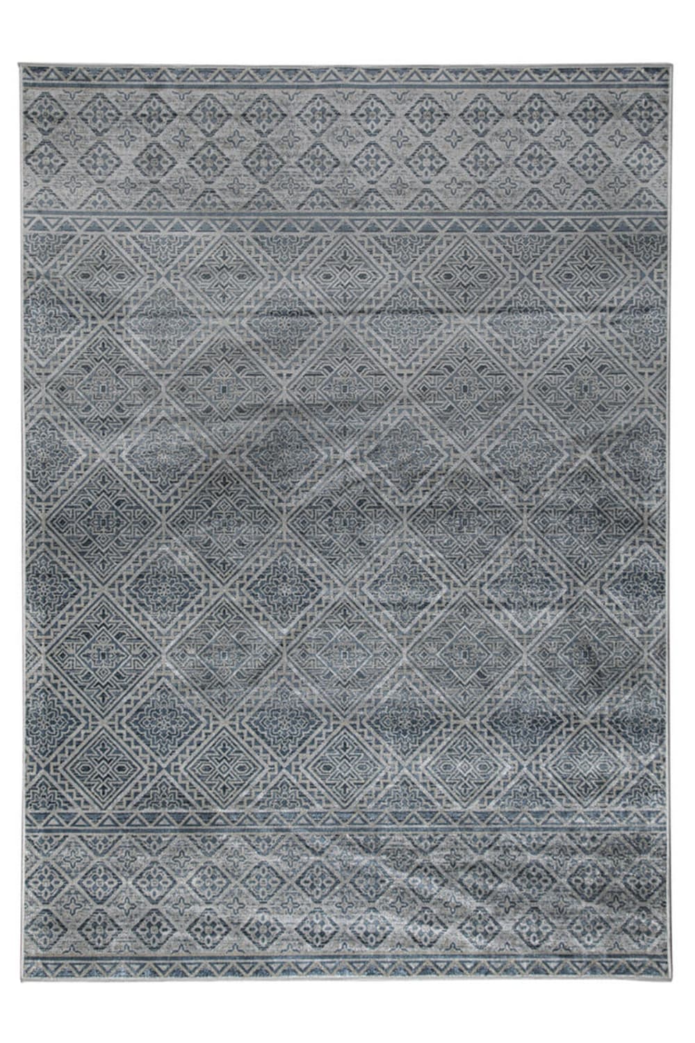 Carpet Living Teppich aus Viskose, 133x190cm, blau - Acryl