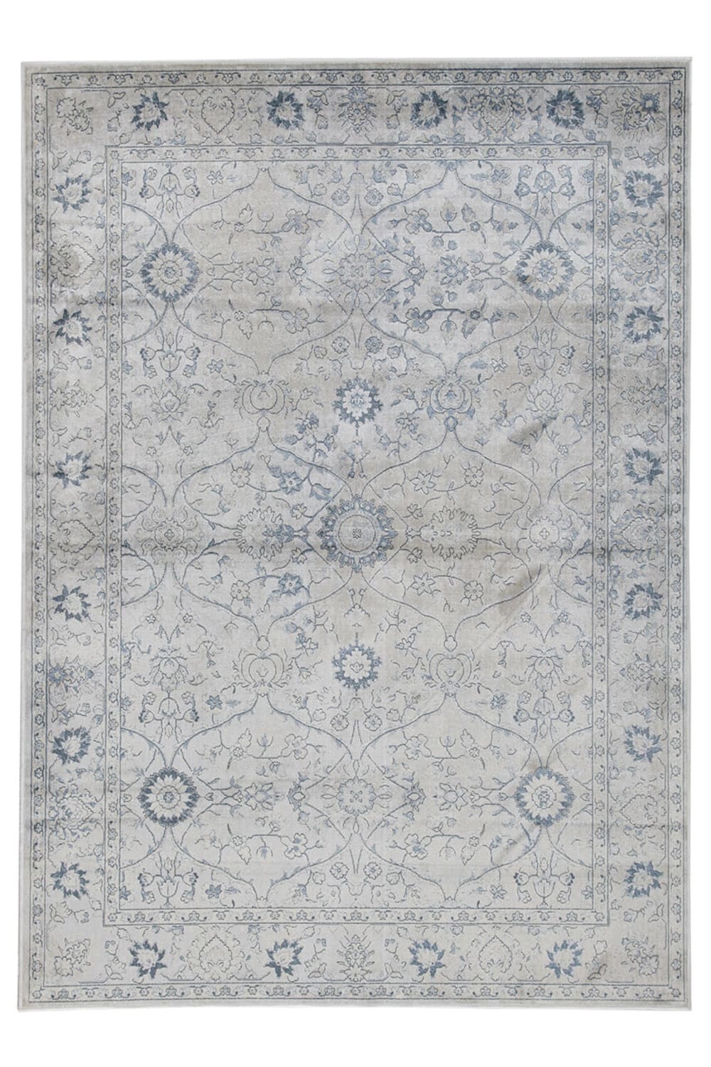 Carpet Living Teppich aus Viskose, 133x190cm, blau - Acryl