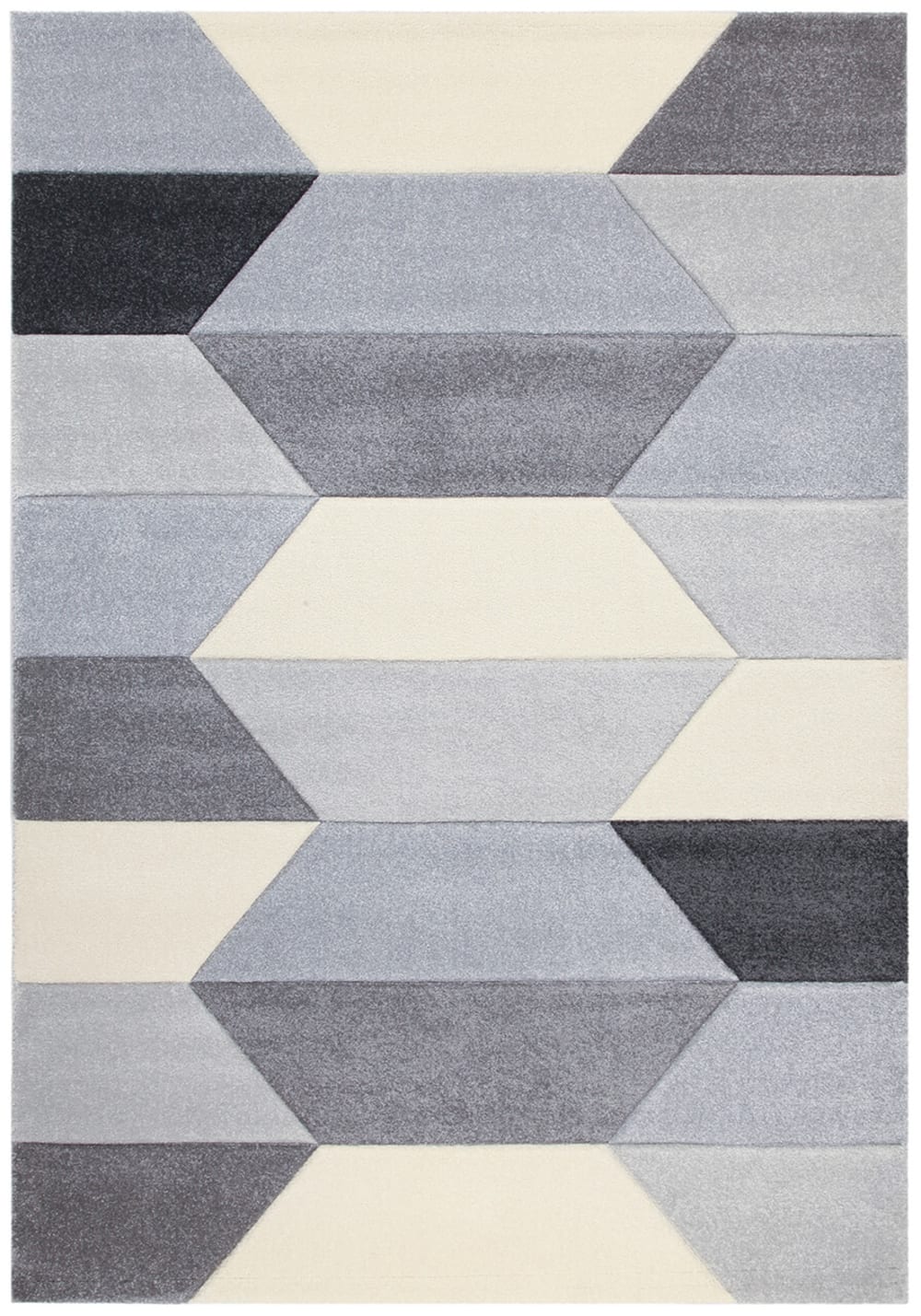 Carpet Living Teppich aus Stoff, 60x120cm, grau - Acryl