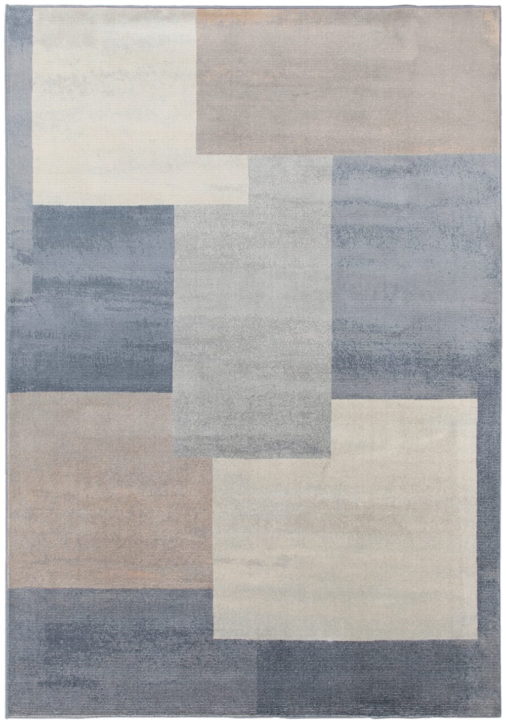 Carpet Living Teppich aus Viskose, 160x230cm, grau Blau Viskose