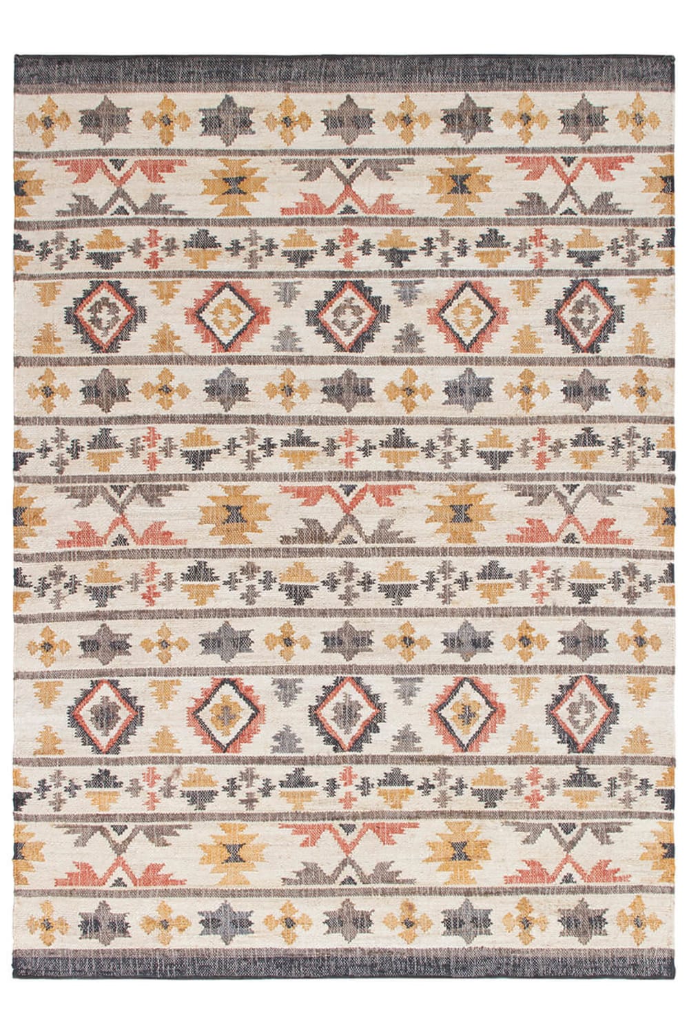 Carpet Living Teppich aus Jute, 140x200cm, mehrfarbig - Jute
