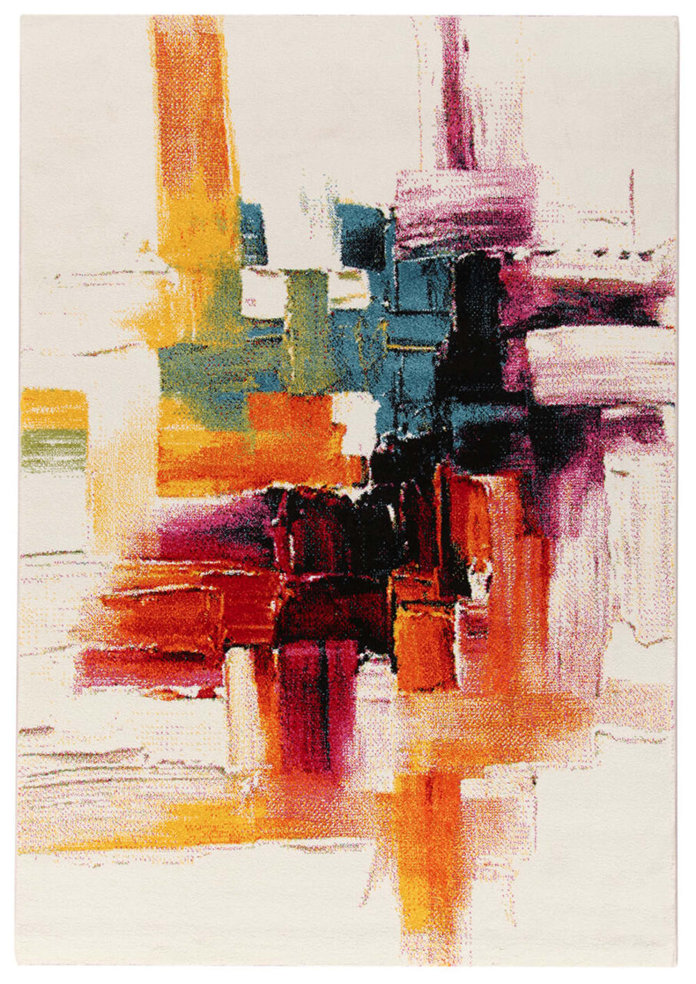 Carpet Living Teppich aus Stoff, 200x200cm, mehrfarbig - Acryl