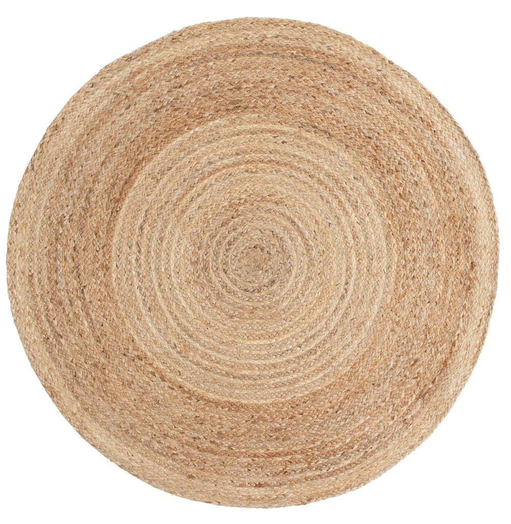Carpet Living Teppich aus Jute, 200x200cm, beige - Jute