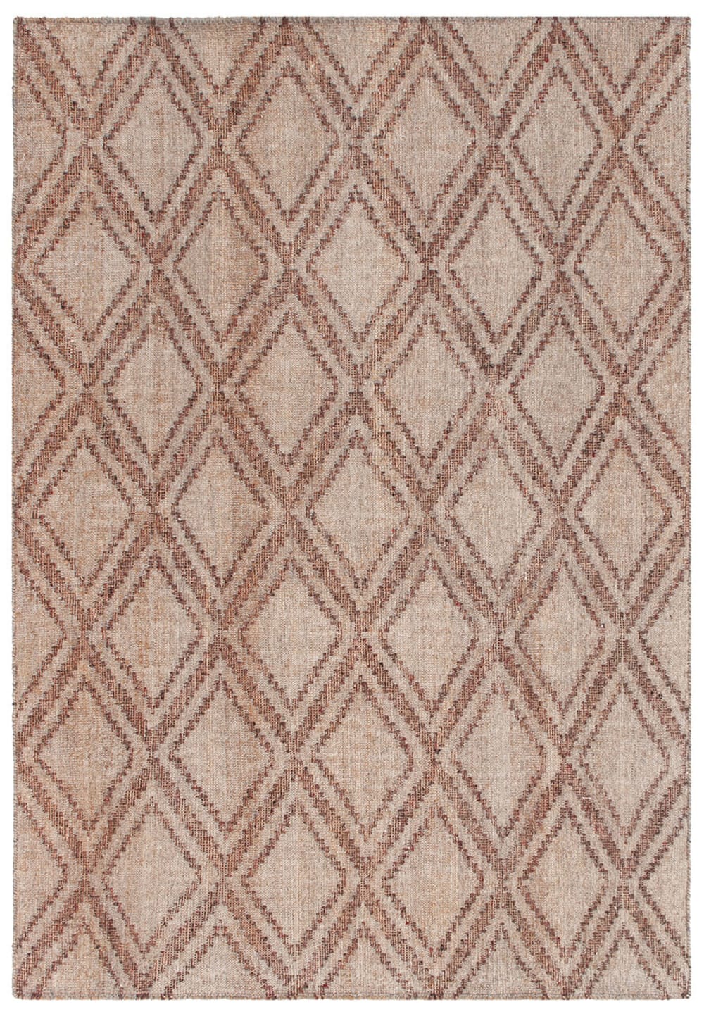 Carpet Living Teppich aus Wolle, 140x200cm, beige - Wolle