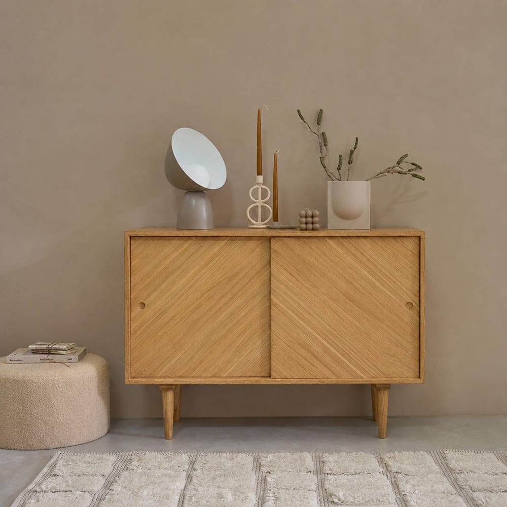 Buffet en mindi massif 120 cm Buffet en mindi massif 120 cm