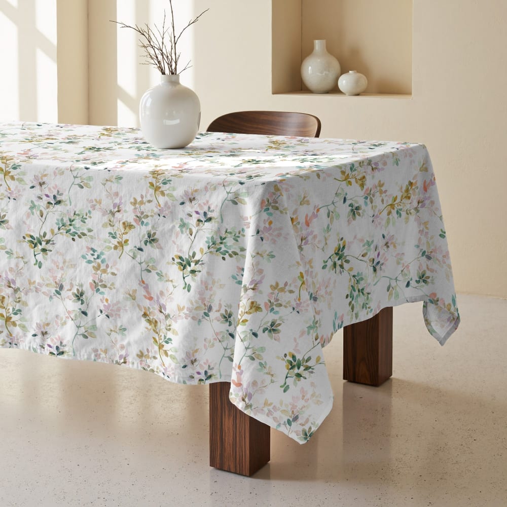 Muare Home Fleckabweisende Tischdecke XL 100% Bio-Baumwolle mehrfarbig 180x180 cm style modern - Baumwolle