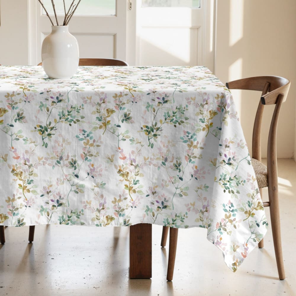 Fleckabweisende Tischdecke XL 100% Bio-Baumwolle mehrfarbig