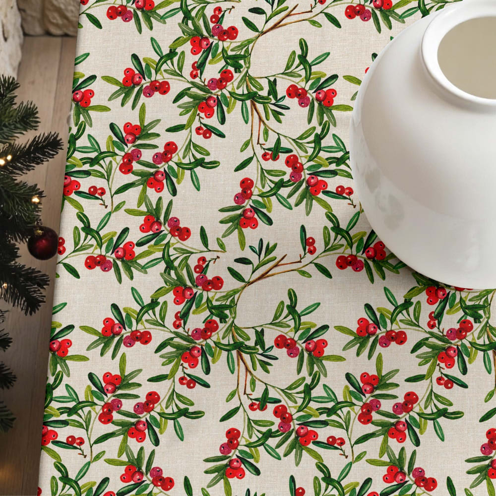 Nappe de noël antitache en coton multicolore 300x140 cm - Maisons du Monde